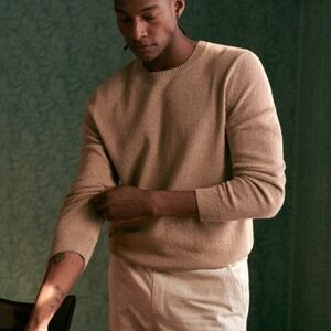 1901 Men's Brown Crewneck Sweater